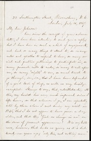 Thumbnail for Letter to] My dear Johnson [manuscript