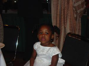 Young girl sitting at table during BHM banquet 2006