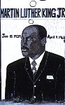 Portrait of Martin Luther King Jr. by Cornell McKinnon. S. Avalon Blvd. at 51st St., Los Angeles, 2006