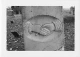 Alexandria Cemeteries Historic District: clasped hands tombstone