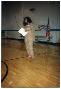 Woman Speaking During 1994 Salute to Youth Award Program