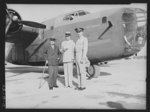 Left to right: Admiral W.H. Standley, United States Ambassador to Russia; Mr. Alexander Kirk, United States Minister to Egypt; Colonel T.S. Riggs (representing General Maxwell). Photograph taken at airport near Cairo as Mr. Kirk and Colonel Riggs saw Admiral Standley take-off for America. Photograph taken Tuesday, October 13, 1942