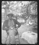 [Uncle Billy McCrea, sitting in his yard, Jasper, Texas]