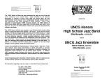 2003-11-23 UNCG Honors High School Jazz Band and Jazz Ensemble [recital program]