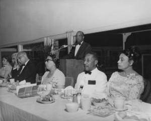 President Walter S. Davis at Athletic Banquet