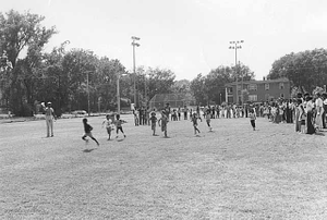 Track and field events on Harry Davis Day, sponsored by Phyllis Wheatley Community Center.