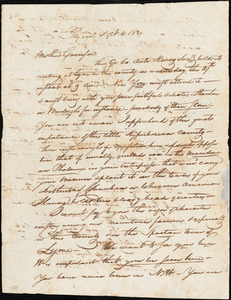 Letter from Nathaniel Peabody Rogers, Plym[outh, New Hampshire], to William Lloyd Garrison, 1837 Sept[ember] 4