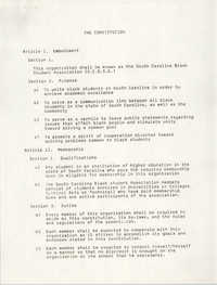 South Carolina Black Student Association Constitution