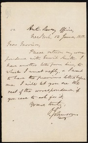 Letter to] Dear Garrison [manuscript