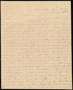 Letter from Deborah Weston, New Bedford, [Mass.], to Maria Weston Chapman, April 15th, 1839, Thursday afternoon