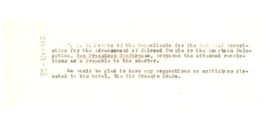 Circular letter from W. E. B. Du Bois to unidentified correspondent