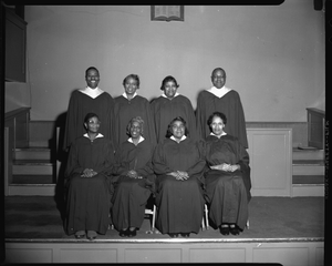 Mt. Jezreel Baptist Church Choirs, Jan[uary] 1964 [cellulose acetate photonegative]