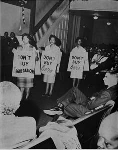 Three Women Protesting, circa 1965