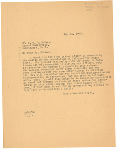 Letter from W. E. B. Du Bois to The Association of Colleges for Negro Youth