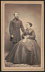 [Unidentified soldier in Union uniform with unidentified woman, probably his wife]