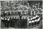 Workers gather to hear chorus of Arsenal workers sing spirituals; Picatinny Arsenal, Dover, N. J., 13 Dec. 1944