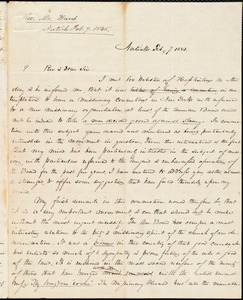 Letter from Samuel Hunt, Natick, to Amos Augustus Phelps, Feb., 7. 1845