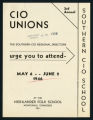 CIO Unions: The Southern CIO Regional Directors Urge You to Attend Southern CIO School