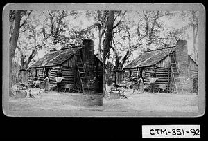 Photograph of an African-American family engaged in home chores, probably Chatham County, Georgia, 18