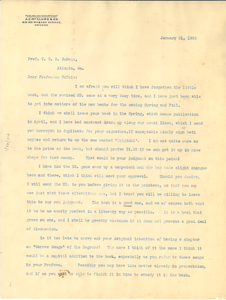 Letter from A.C. McClurg and Company to W. E. B. DuBois