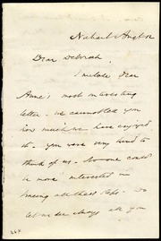 Letter to] Dear Deborah [manuscript