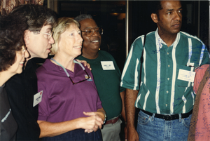 Gloria Xifaras Clark, Larry Rubin, Marjorie Merrill, Hardy T. Frye, and Cleveland Sellers at Mississippi Homecoming Reunion