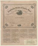 Confederate States of America loan - seven per cent, February 20th 1863 - authorized by the  Act of Congress C.S.A. of February 20th 1863