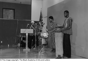 Photograph of band performing at conference for Black Women in the Arts