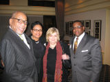 Arnold and Freda Mitchem pose with Gina and Raullo Eanes, 2010