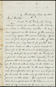 Letter from William Lloyd Garrison, Rockledge, [Roxbury, Mass.], to Wendell Phillips Garrison, Sept. 10, 1868