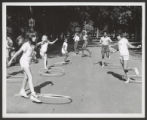 McKinley Park (0023) Activities - Frisbee and hula hoop, undated