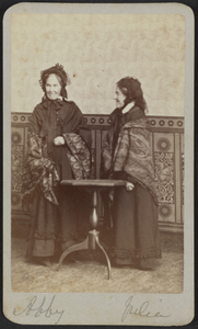 Carte-de-visite portrait of Abby and Julia Smith