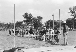 Track and field events on Harry Davis Day, sponsored by Phyllis Wheatley Community Center.