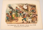 Lithograph, "The Darktown Fire Brigade: Under Full Steam"