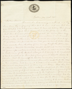 Letter from Lucretia Mott, Dublin, [Ireland], to Maria Weston Chapman, 7 mo[nth] 29th [day] 1840