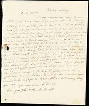 Letter to] Dear Debora[h] [manuscript