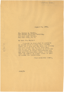 Thumbnail for Letter from W. E. B. Du Bois to Federal Council of the Churches of Christ in America