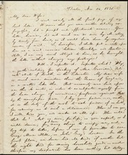 Letter to] My dear Wife [manuscript