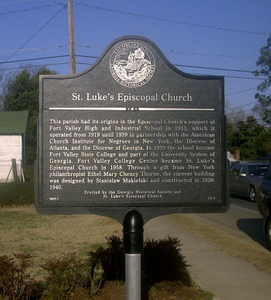 St. Luke's Episcopal Church historical marker