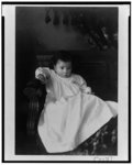 [African American infant, seated in chair, facing front]