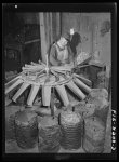 Butte, Montana. Anaconda Copper Mining Company. Bits for the pneumatic drilling machines are classifed as to length of shaft in this automatic machine; a segregation of bits to one-thirty-secondth of an inch is maintained