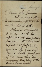 Letter to] Dear Mr. Garrison [manuscript