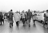 Marchers on U.S. Highway 80 during the Selma to Montgomery March.