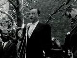 Cecil. B. Moore addresses demonstrators at Girard College