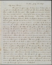 Letter to] My dear Henry [manuscript