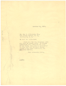 Letter from Crisis to William H. Wilkerson, Jr.