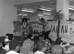 Willing Workers 16th anniversary celebration participants performing with hula hoops, Los Angeles, 1985