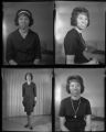 Set of negatives by Clinton Wright including portrait of Emma Jean, and Junior and Senior courses at Upperroom Church, 1965