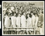 Crowd photograph at sports stadium, Los Angeles, ca. 1951-1960