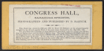 Congress Hall, Saratoga Springs